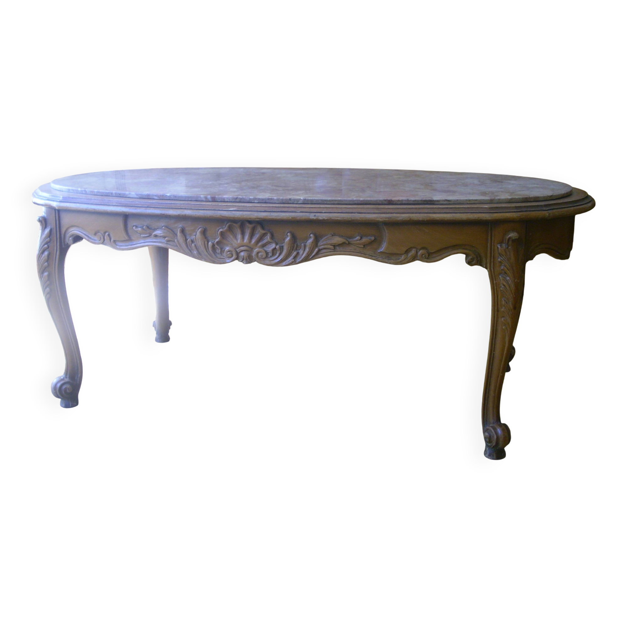 Table basse ovale