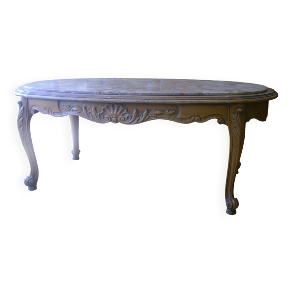 Table basse ovale