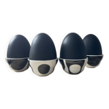 Set of Verner Panton design egg cups for Menu