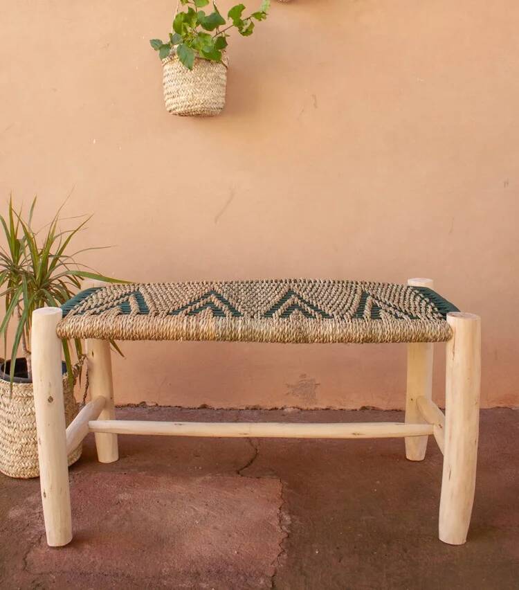 Contemporary Moroccan bench