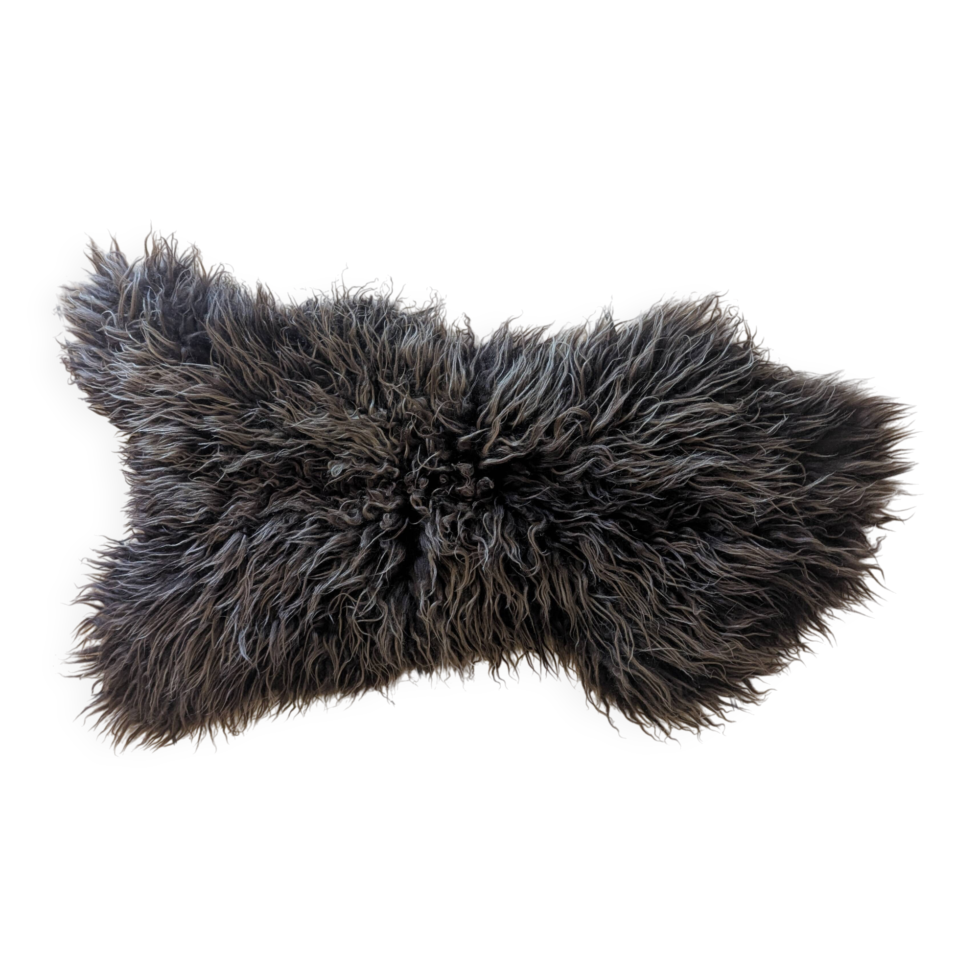 Natural sheep fur rug Dyreskinn