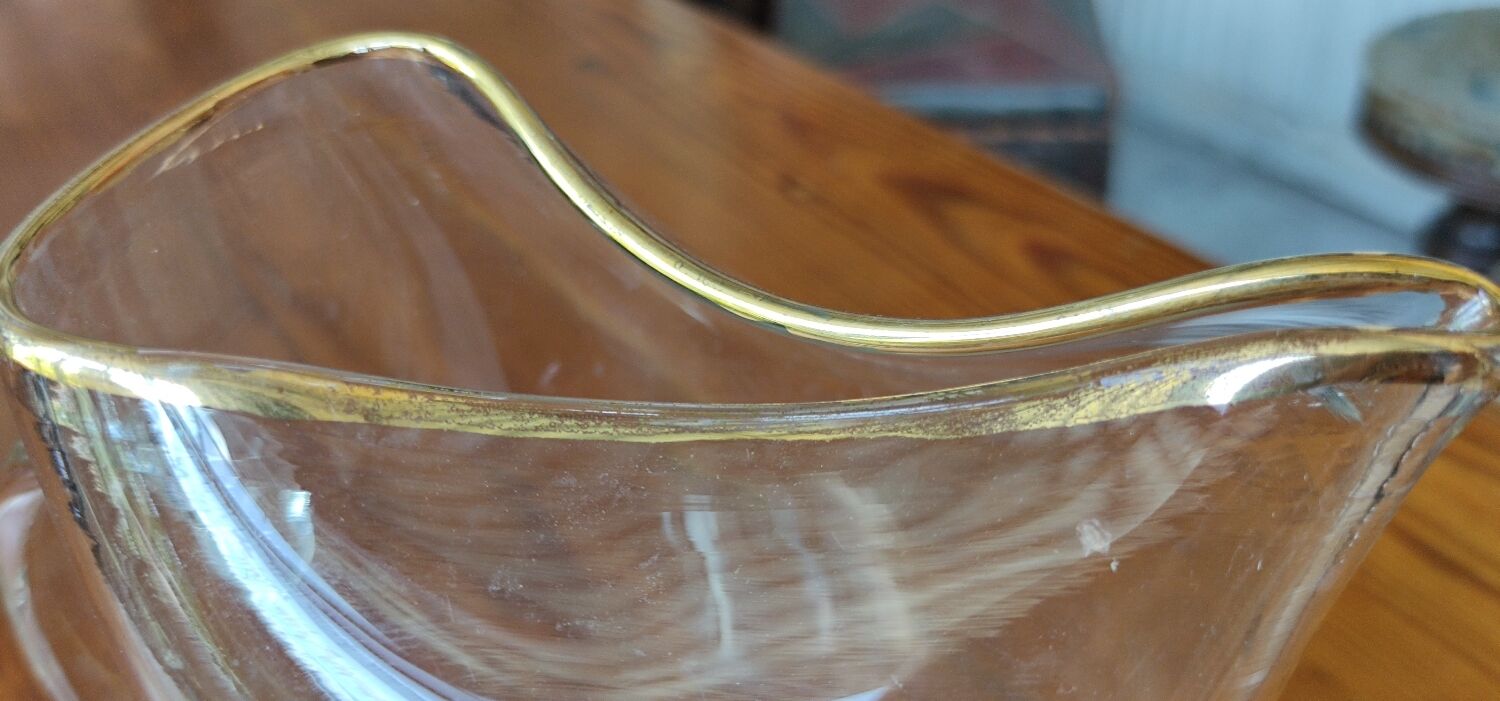 Pichet vintage original/verre soufflé