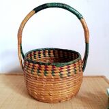 Children's woven straw basket