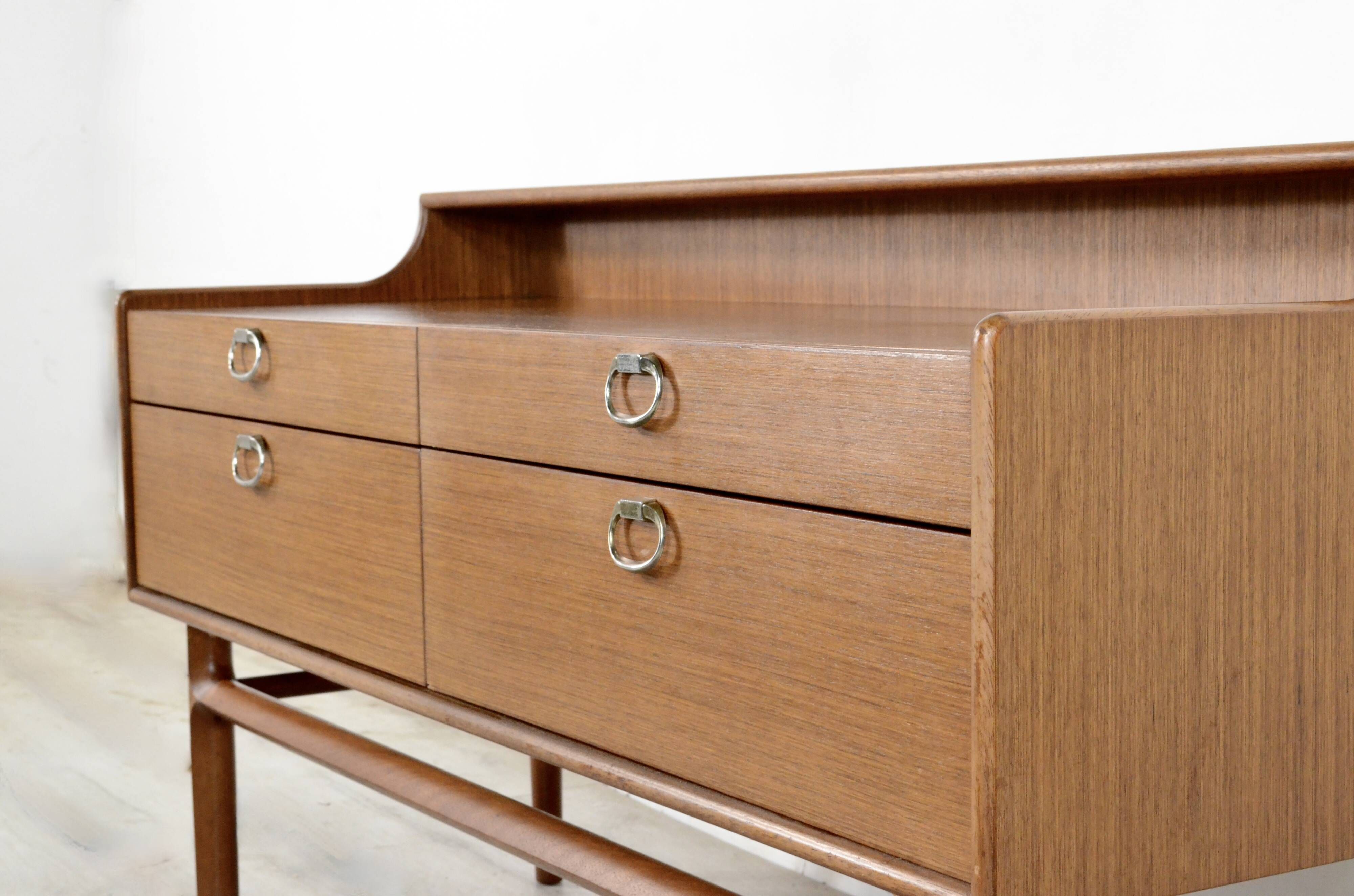 Midcentury Meredew Sideboard / Chest Of Drawers In Walnut. Vintage Modern / Retro / Scandinavian / D