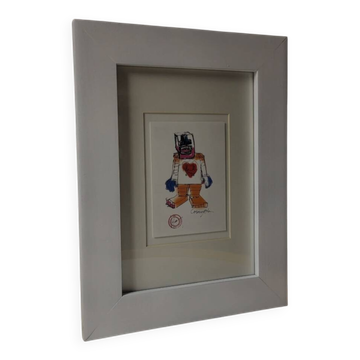 Carte d'art Cosmogolem, Géant de l'espoir, Koen Vanmechelen, kunstkaart