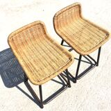 Pair of stools vintage by Rohe Noordwolde