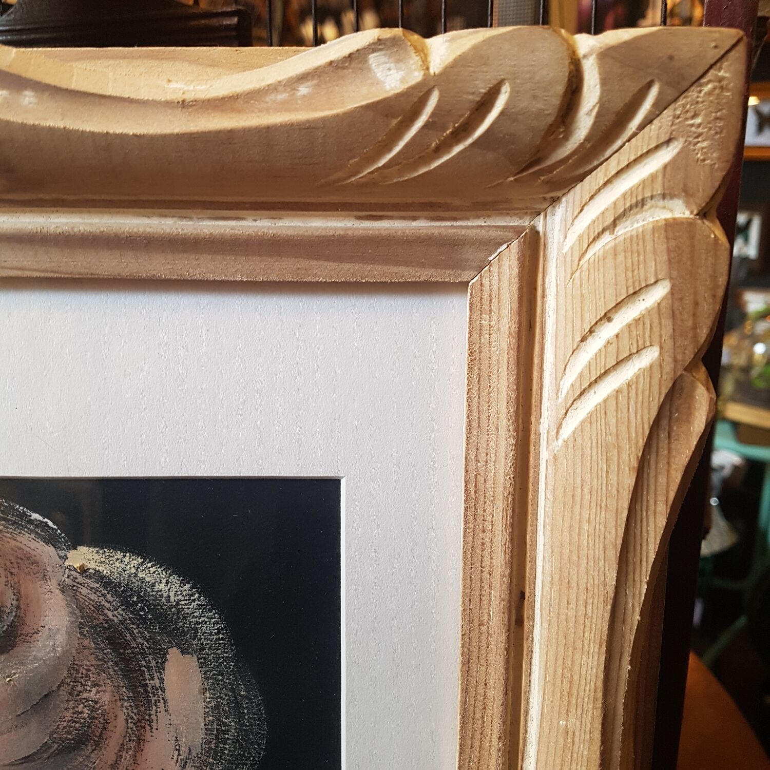 Young woman painting