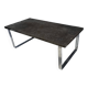Slate and chrome coffee table by Dr Peter Daenert, 1970s.