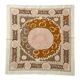 Nappe brodée à la main vintage 120x134 cm