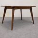 Modernist coffee or side table in oak marquetry, France 1960.