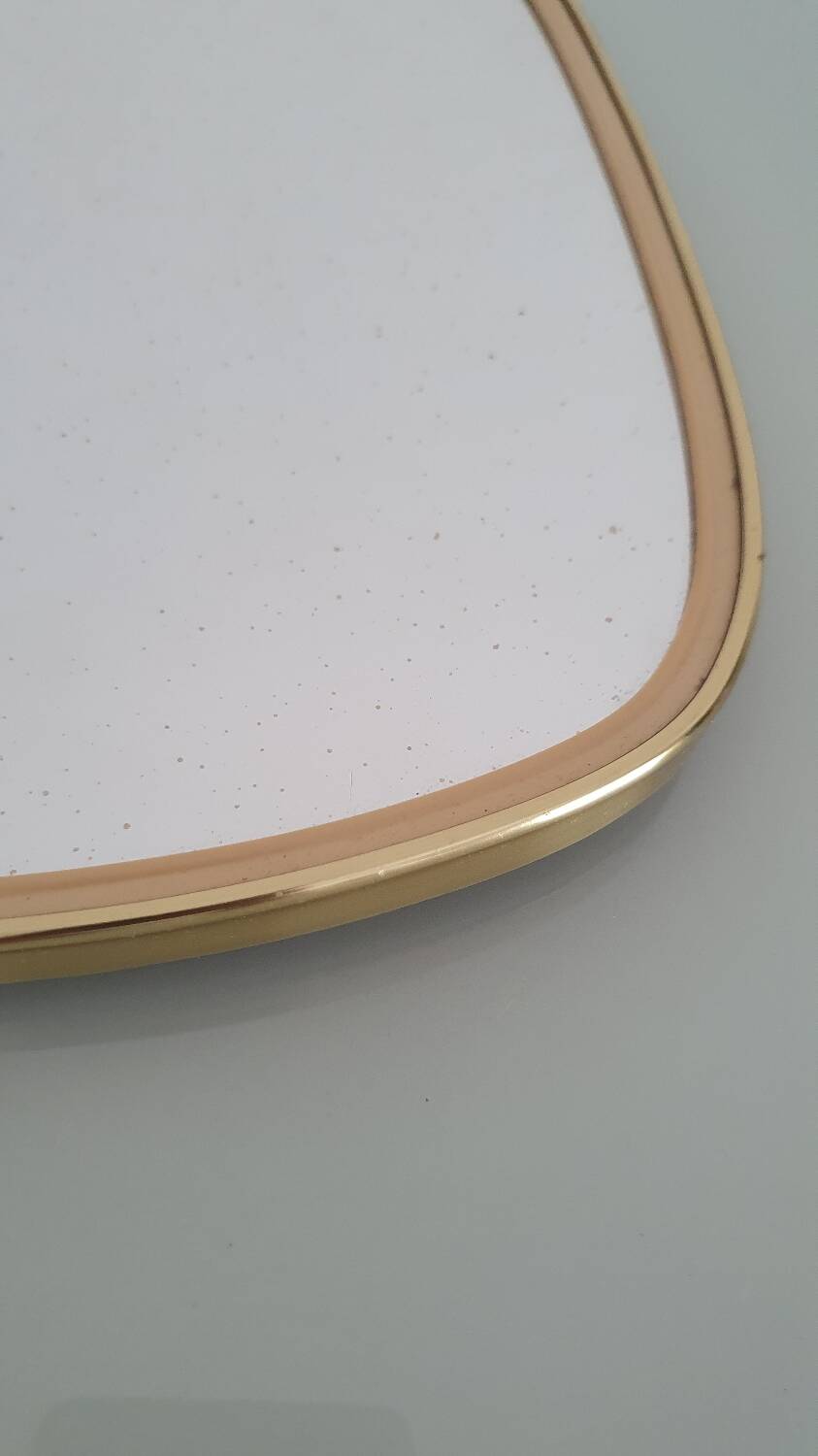 Vintage 1960s ovoid mirror