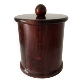 Vintage turned wooden table bin