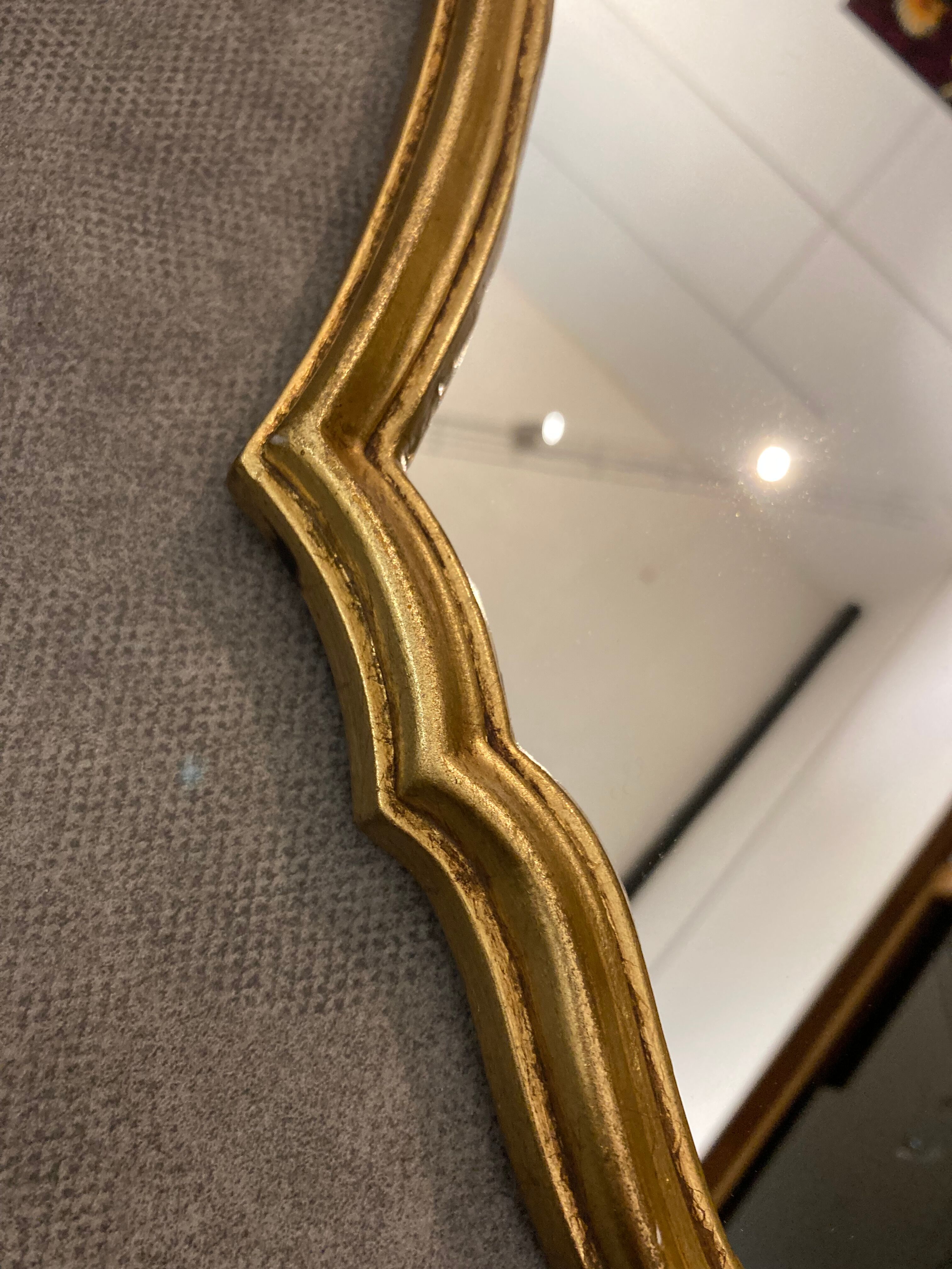 Miroir doré h32,5cm