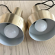 Danish brass suspensions, set of 2