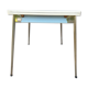 Table Formica MDJ 1960 Blue and Chrome