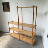 Large rattan shelf 1960