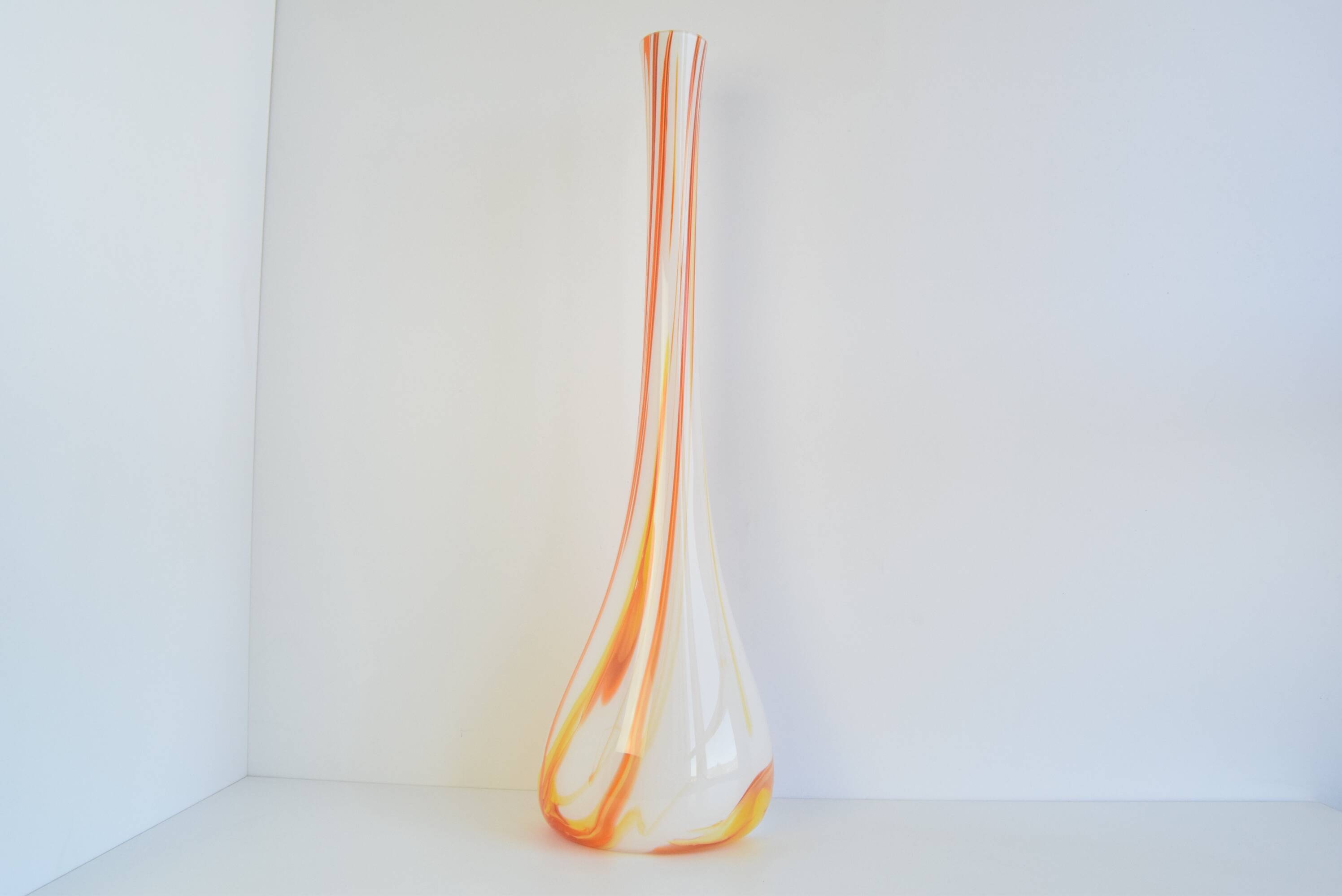 Large Design Annealed Vase, Czechoslovakia, 1970's.