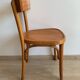 Set of 4 vintage wooden bistro chairs