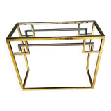 Vintage brass and chrome console by Belgochrom, 1970s