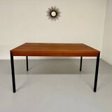 50s design wooden metal dining table or desk from Dieter Waeckerlin