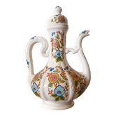 Aiguière en faïence décorative vintage