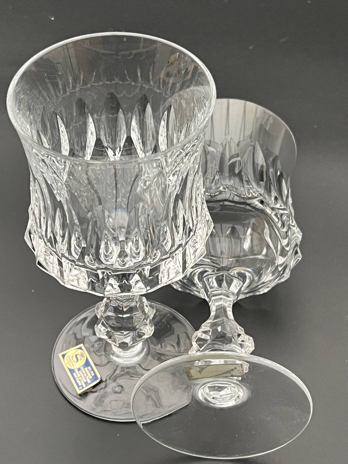 Set of 6 Spiegelau crystal glasses