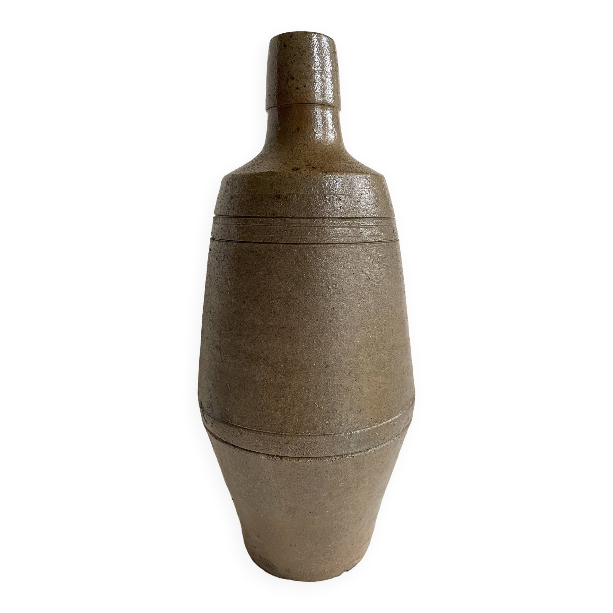 Bouteille ou vase vintage en grès
