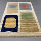 Afghan Chobi Art Deco Rug 190x130 cm Blue, Beige, Gold, Medium