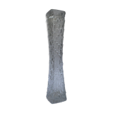 Brutalist glass vase 1970