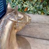 Serres Livres Laiton Cheval Vintage