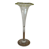 Vase en verre transparent