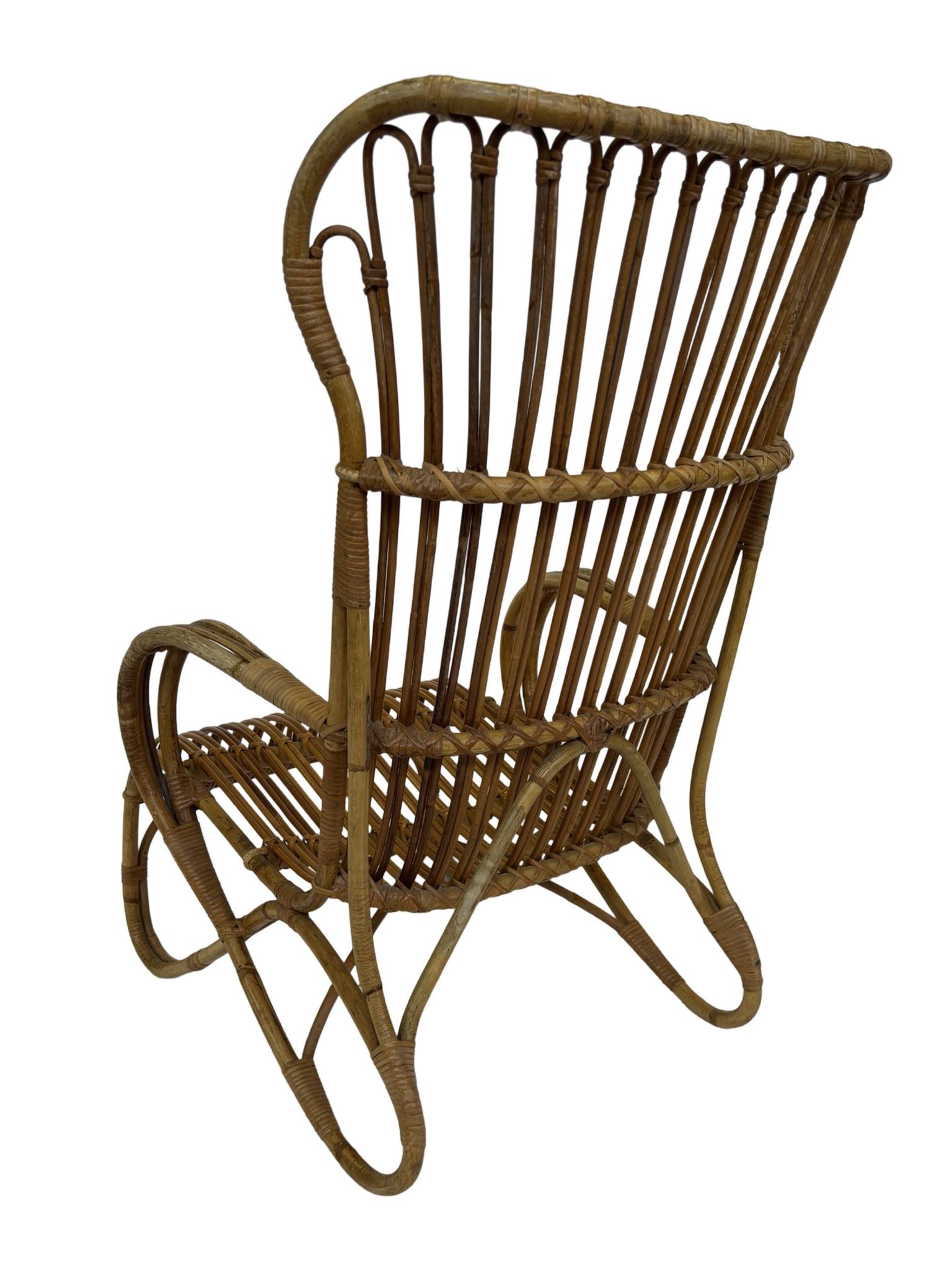 Set of two Belse 8 model Rattan chairs by Dirk van Sliedregt Rohe Noordwolde 1960