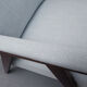 1950s highjack armchair light blue, completly restored