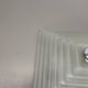 Cubic satin white glass wall light by glashütte limburg attrib., germany 1980s
