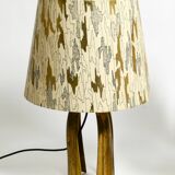 Pair of large extraordinary heavy Mid Century brass table lamps