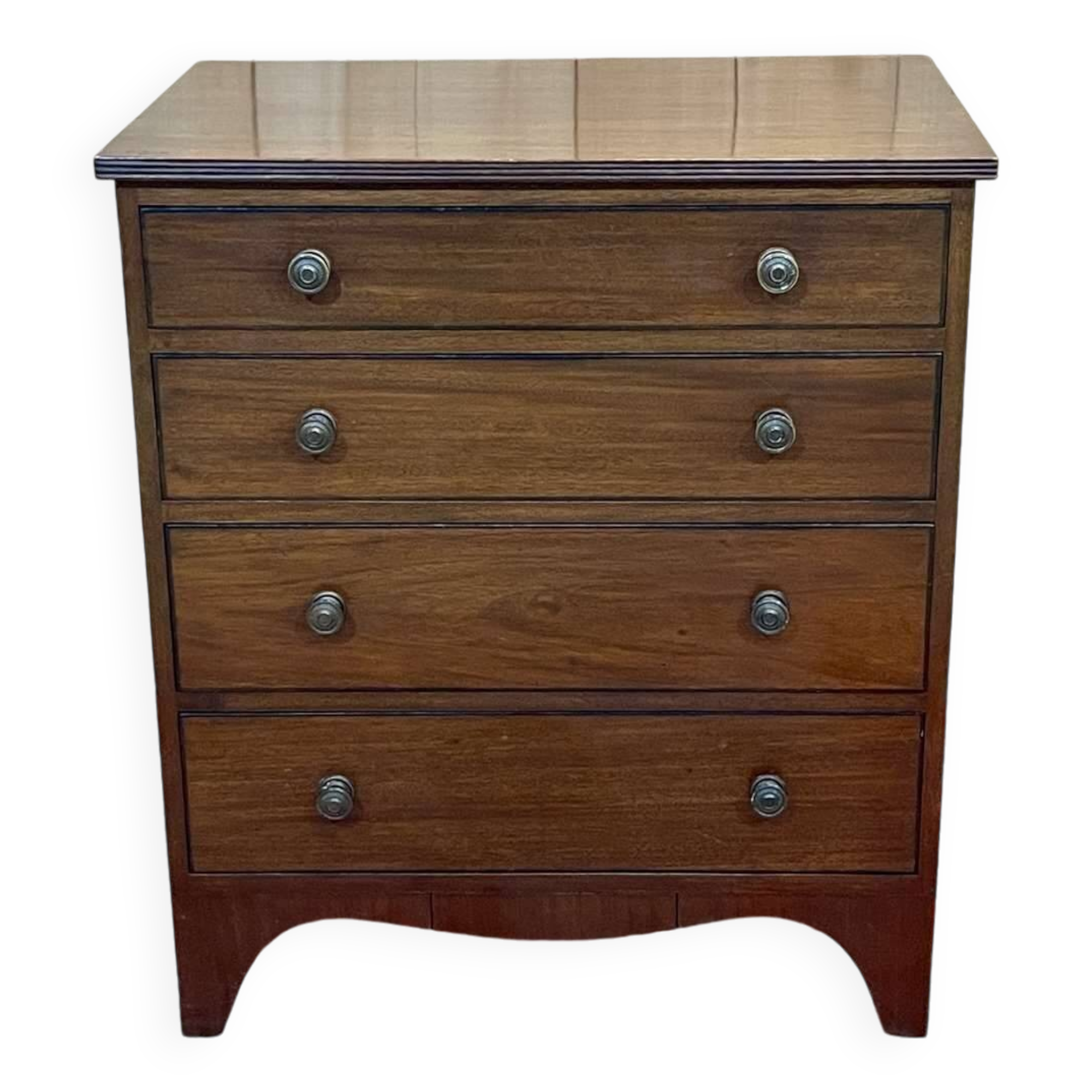 1930s English mahogany chest of drawers