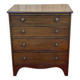 1930s English mahogany chest of drawers