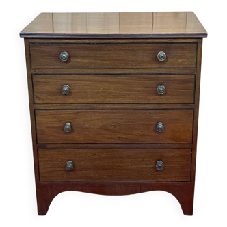 1930s English mahogany chest of drawers