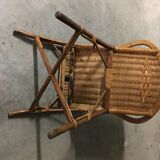 Rattan armchair 60s