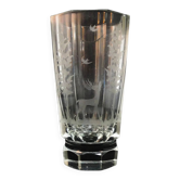 Art Deco vase, crystal, Moser, Czechoslovakia, 1930s