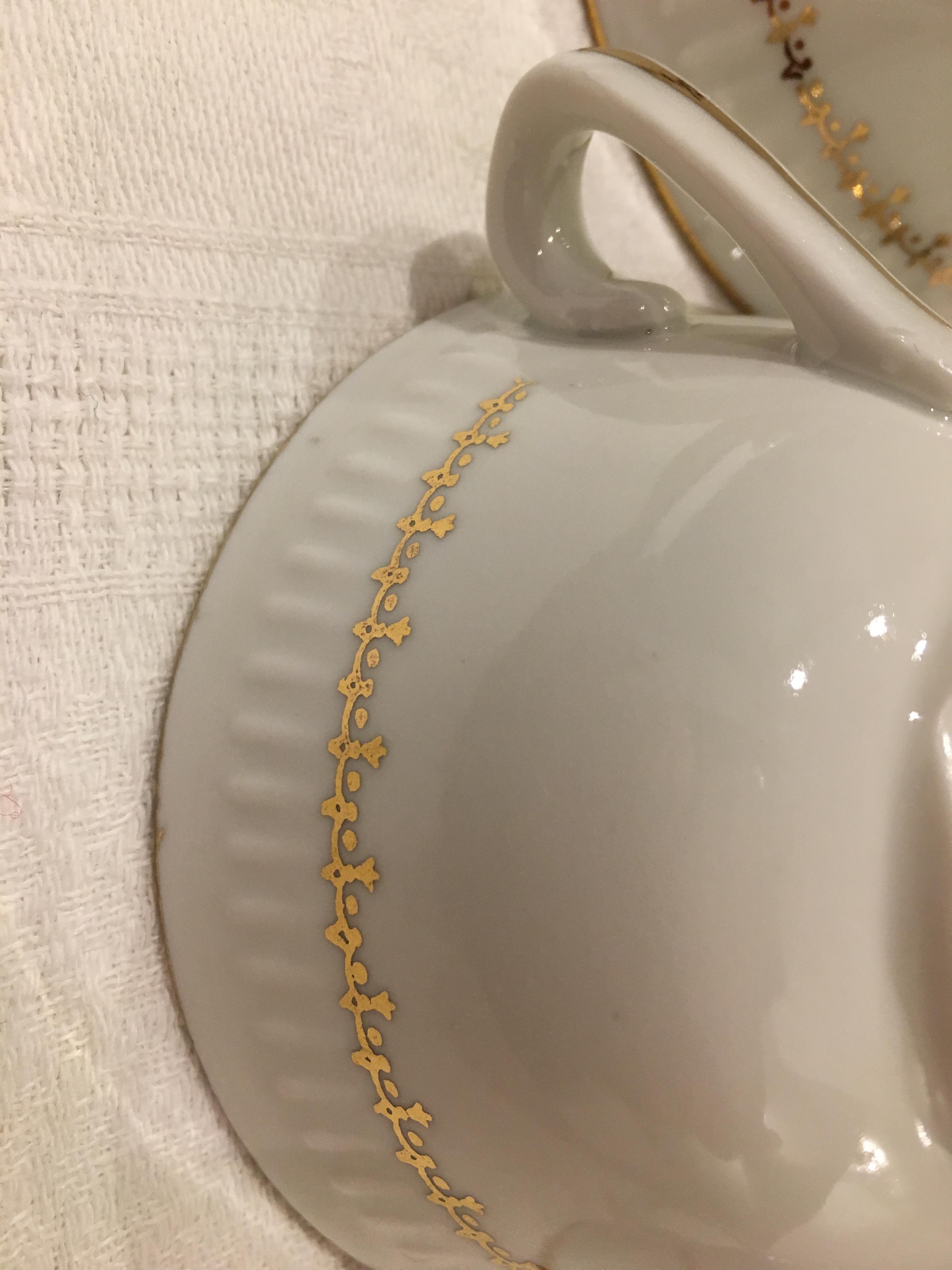 Limoges fine porcelain vintage coffee cups