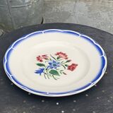 Plat a gateaux, modele Elorn, digoin, sarreguemines, vintage