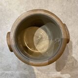 Pot in brown stoneware