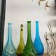 Vintage green Empoli carafe
