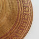 Asian hat in braided wicker and bamboo 70s