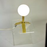 Lamp tripod opaline circa 70