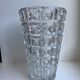 Crystal vase art deco style 60s