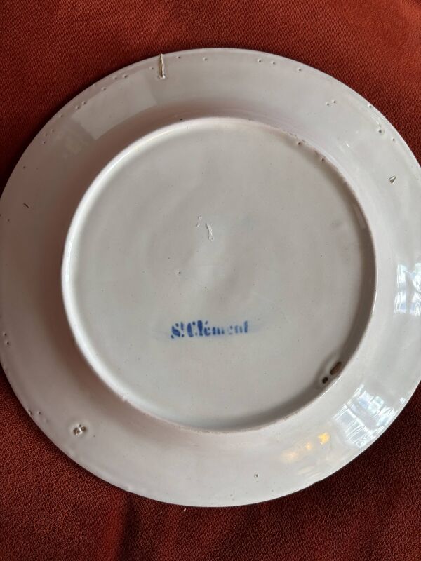 Assiettes Saint Clément Au vase fleuri