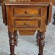 Old bedside table with drop flaps furniture louis xvi style/19th century