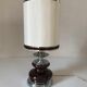 Vintage brown ceramic lamp 70